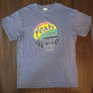 Delta Weight Grey 'Yeah Mon' Jamaica Short Sleeve Tee sz Medium